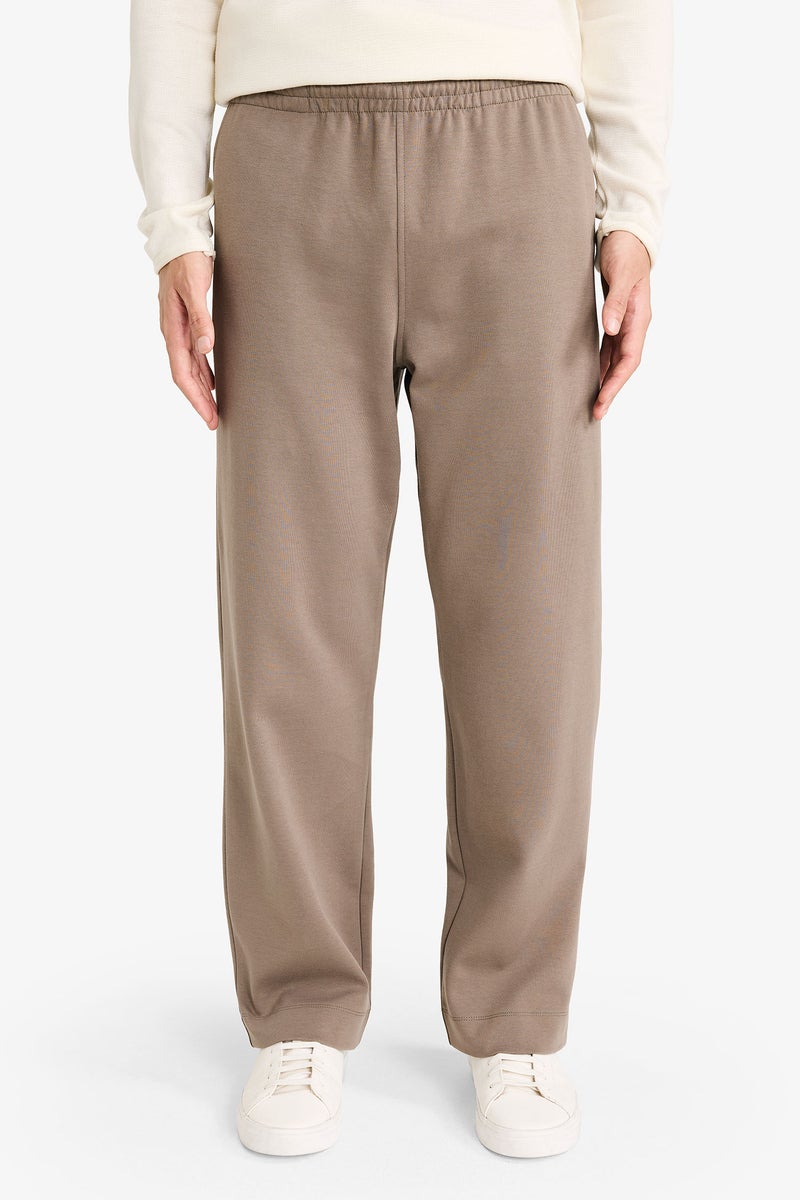 DeFacto Brown Man Straight Leg Elastic Waist Sports Pants Casual - Image 2